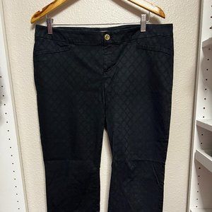 Lilly Pulitzer black straight leg pants size 14